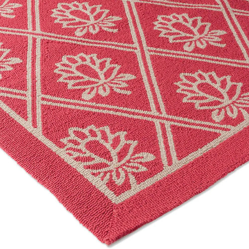 Vloerkleed Laura Ashley Porchester Poppy Red Outdoor 160x230 cm - vtwonen shop