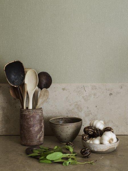 Borastapeter behang effen groen - 53 cm x 10.05 m - 660474 - vtwonen shop