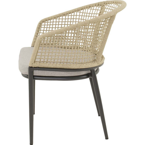 Lesli Living bistrostoel Kioto - beige - 56x62x77cm - set van 2