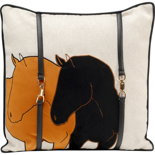 Kare Design Kussen du paarden oranje