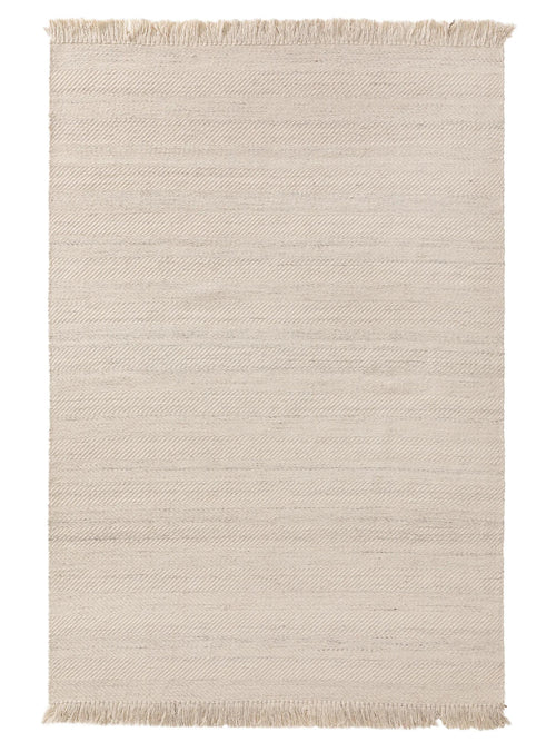 benuta wollen vloerkleed Lars - crème - 200x300 cm
