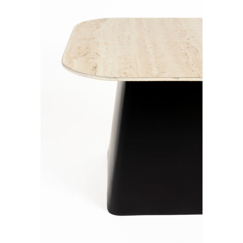 Housecraft Living Baru Bijzettafel Travetin Look - Set van 2