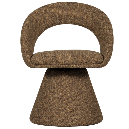 WOOOD draaibare eetkamerstoel Winter - Zand Melange - 80x63x57 - vtwonen shop