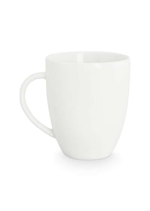 vtwonen - Basic - mokken set van 6 - porselein - wit - 275 ml