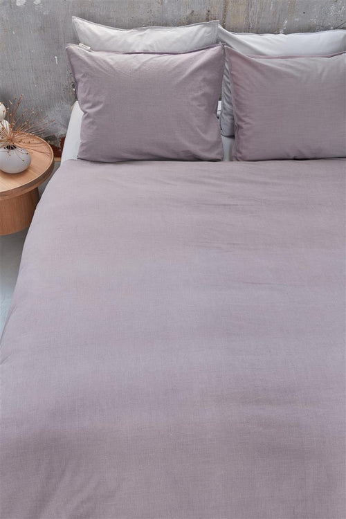 vtwonen dekbedovertrek Natural Stone - 260x200/220 cm - lila