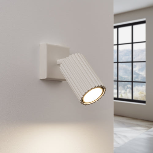 Sollux Lighting Wandlamp KARBON beige - 8x16x8cm