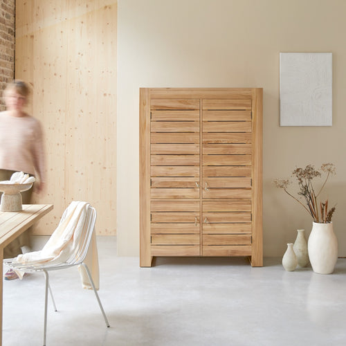 Tikamoon Dressoir van massief teakhout 110 cm - Naturel - vtwonen shop