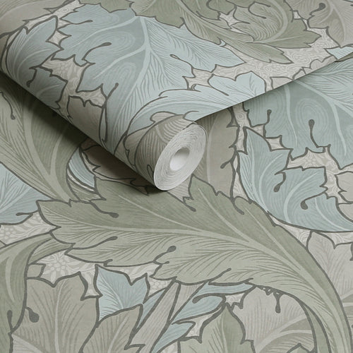 William Morris at Home vliesbehang Acanthus Sage & Duck Egg - vtwonen shop