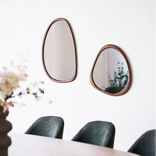 Artichok Adeline Organische Wandspiegel Bruin - 65 x 39 cm