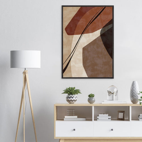 Artfulprints Poster Boho – Desert mix   - 30x40 cm - Bruin