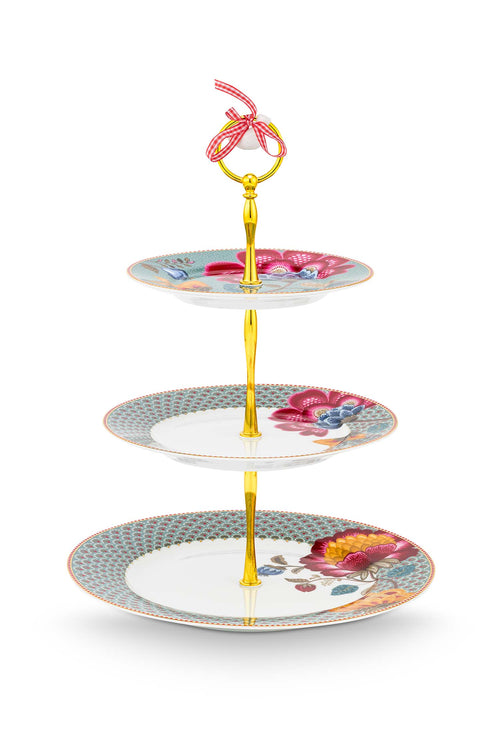 Pip Studio Etagere 3 laags - Blooming Tales - Lichtblauw