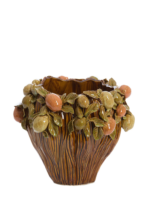 Light & Living vaas LEMONI - Ø38x33cm - bruin - vtwonen shop