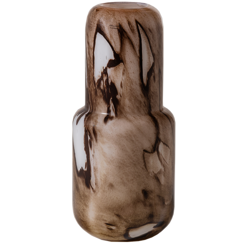 WOOOD vaas Monika - Handgevormd - Glas - Bruin - 36x16x16