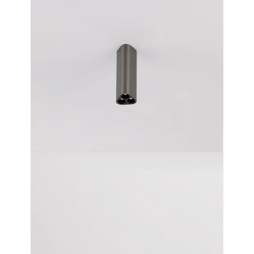 Nova Luce ETHO 15 cm opbouwdownlight, zwart nikkel, LED 6W 454lm 3000K