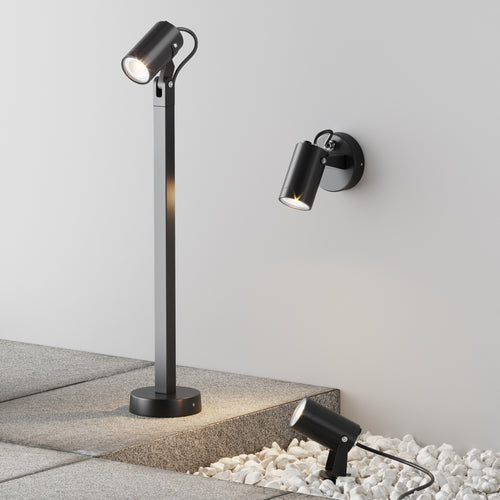 Maytoni Outdoor - Wandlamp Scope - Zwart - Ø5,5 - vtwonen shop