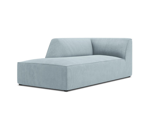 Micadoni linker meridiaan Ruby ribfluwelen, lichtblauw - 180x93x69cm