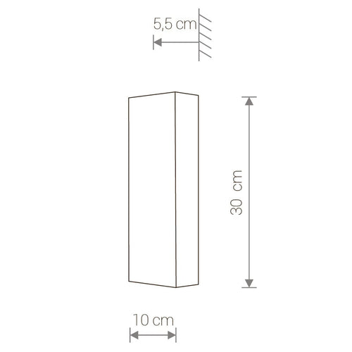 Nowodvorski wandlamp Malmo - 2 lichts - 10  x 30   cm - zwart - vtwonen shop