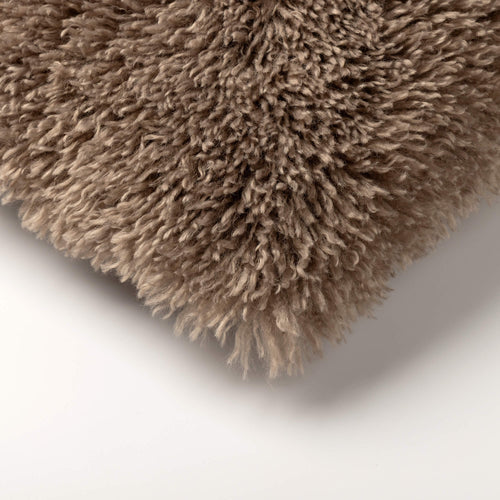 IBBY - kussenhoes 45x45 cm - gerecycled - fluffy - Driftwood - taupe