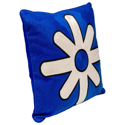 Kare Design Kussen Icon ster blauw en wit