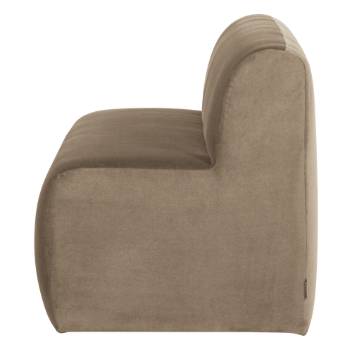 WOOOD eetbank 164 cm rugleuning Mojo Base - Velvet - Khaki - 83x164x76