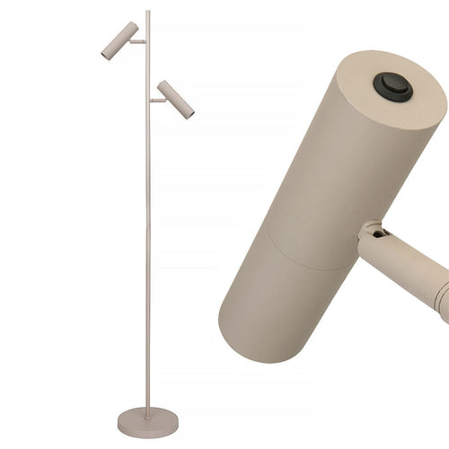 Freelight vloerlamp Undici - 2 lichts - 22  x 150   cm - beige
