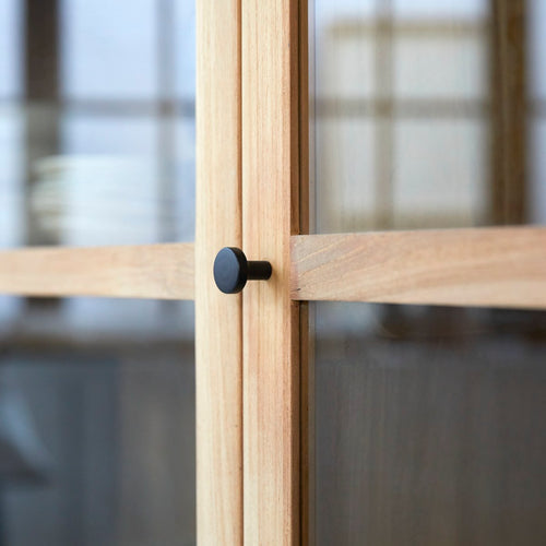 Tikamoon Lage vitrinekast van massief teakhout - Naturel - vtwonen shop