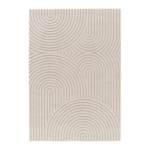 AFK Living vloerkleed Groove - reliëfeffect - beige - 80 x 150 cm
