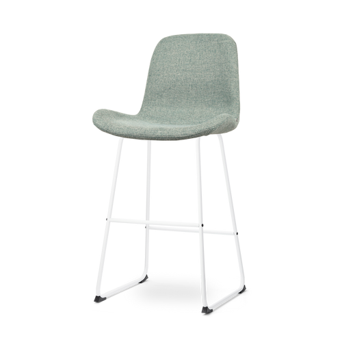 Nolon Nino-Fé Barkruk Zacht Groen - Wit Onderstel - 75 cm - vtwonen shop