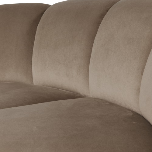 WOOOD hoekelement Mojo - Velvet - Khaki - 74x110x110
