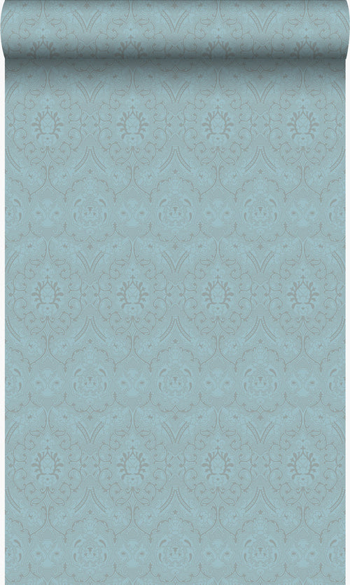 Origin Wallcoverings behang ornamenten ijsblauw - 53 cm x 10,05 m - 346246 - vtwonen shop