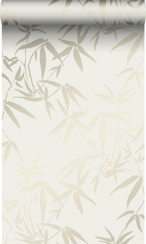 Origin Wallcoverings behang bamboe bladeren beige - 0,53 x 10,05 m - 347735 - vtwonen shop