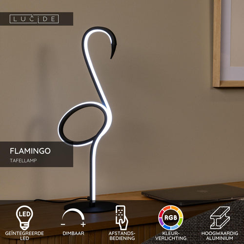 Lucide tafellamp FLAMINGO - Geïntegreerde LED - Multicolor