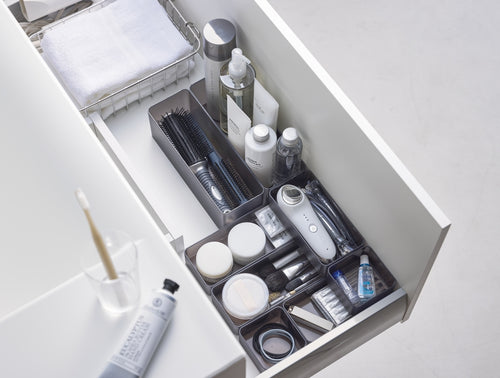 Yamazaki Stapelbare Lade Organizer - diep | smal - Tower - Zwart