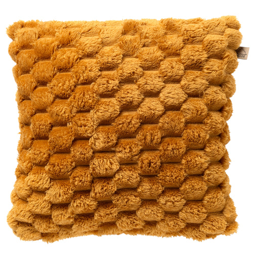VIVA - sierkussen 45x45 cm - superzacht - 100% gerecycled - Chai Tea - geel