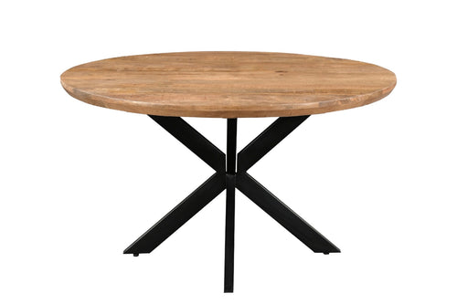 Livingfurn eetkamertafel Jesper Round - 140cm - mangohout