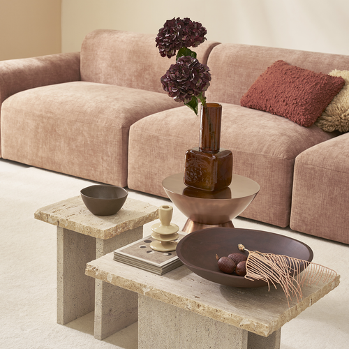 Urban Nature Culture modulaire bank center Tao, brown - 90 * 100 * 74 CM