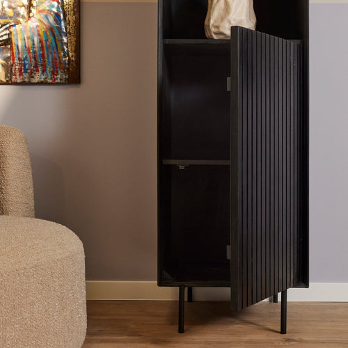Starfurn  boekenkast Madison - zwart - 45x55x200cm - vtwonen shop