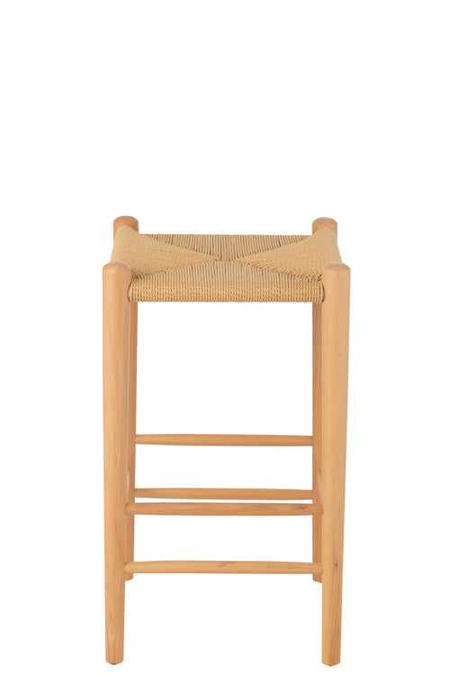 J-Line barkruk Orientaal - essenhout/touw - naturel - vtwonen shop