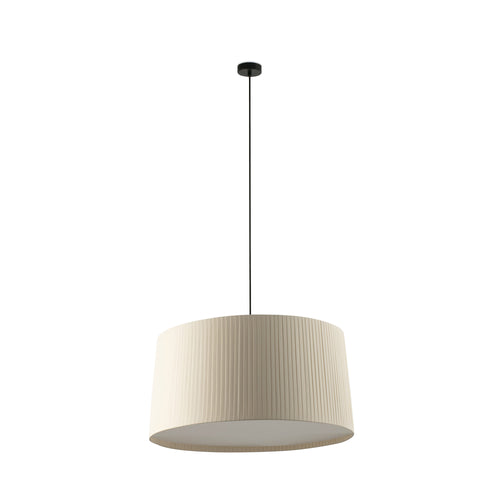 Faro Samba Simple Cilindrische plafondlamp mat zwart, beige 3x E27