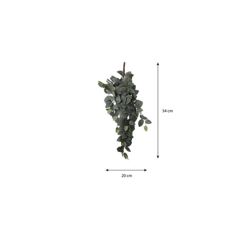 Mica Decorations Fittonia Kunst Hangplant - L15 x B20 x H54 cm - Groen