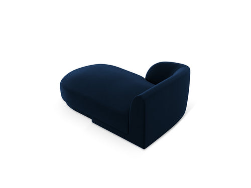Micadoni linker meridiaan Miley flueel, koningsblauw - 156x90x70cm