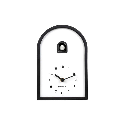 Karlsson wandklok Curva Cuckoo - bruin - 6.4x16.8x24.8cm