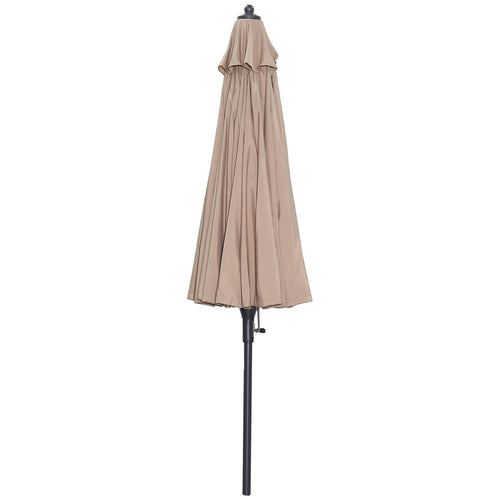 Manilla parasol - Ø250 cm - carbon black - taupe