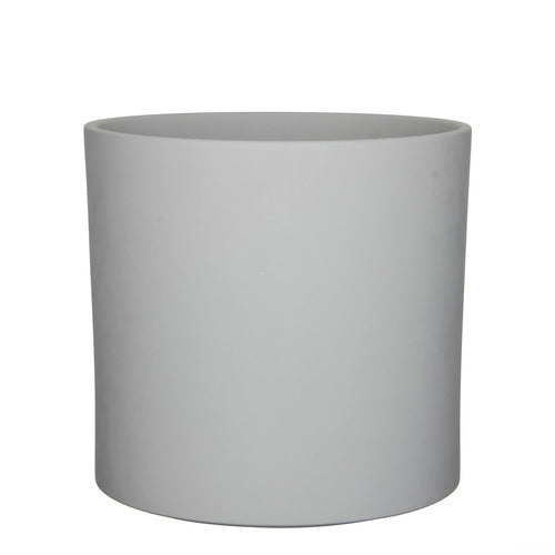 Mica Decorations Era Bloempot - H31 x Ø33 cm - Ruw - Lichtgrijs