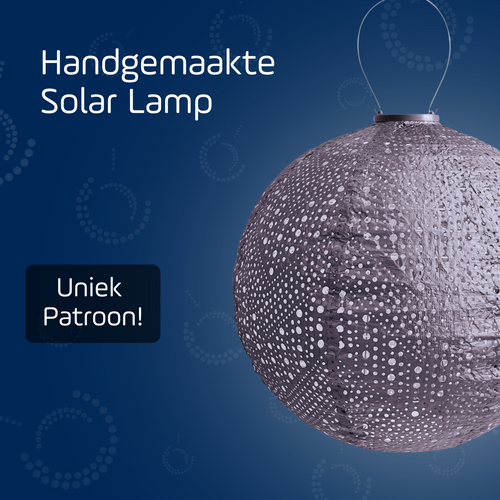 Lumiz solar lampion verso rond - 40cm - paars