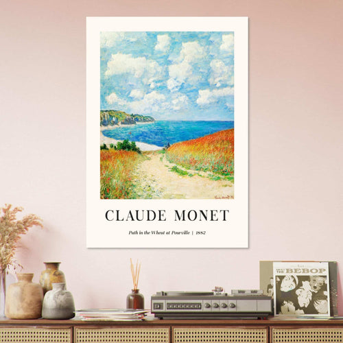 Artfulprints  Claude Monet - Path in the weath at Pourville   poster 30x40 cm - vtwonen shop