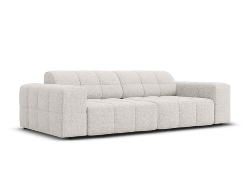 Cosmopolitan Design Bank Chicago 3-zits, chenille lichtgrijs - 102x212x78cm