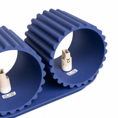 Sollux Lighting Wandlamp AURA 2 ultramarijn G9 - 21x12x10cm