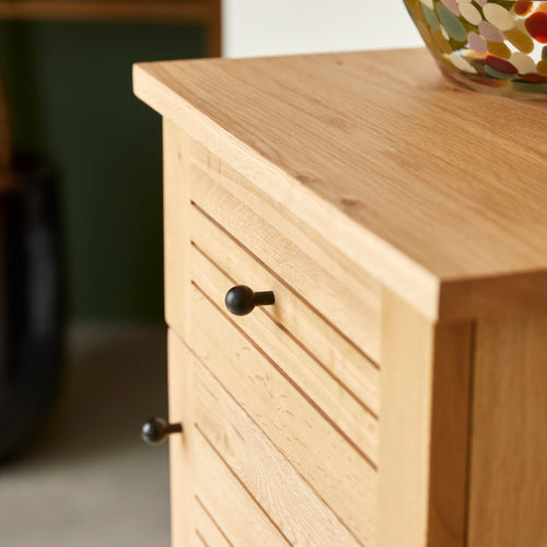 Tikamoon Massief eikenhouten onderkast - Naturel