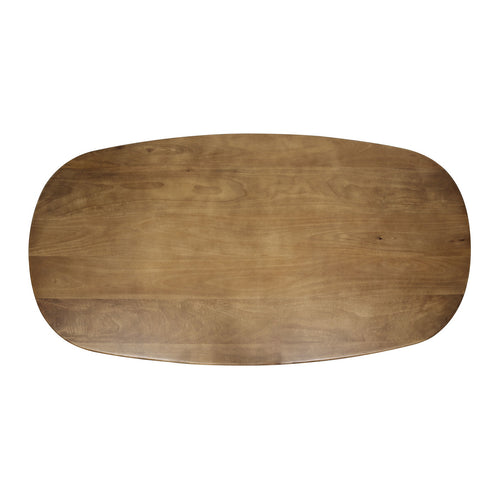 Giga Meubel Eetkamertafel Cliff - Mangohout - 180x95x76cm - vtwonen shop